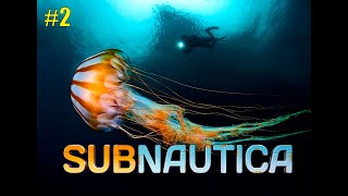 Subnautica #2 Постройка базы! Изучение радио-сигнала! +вебка