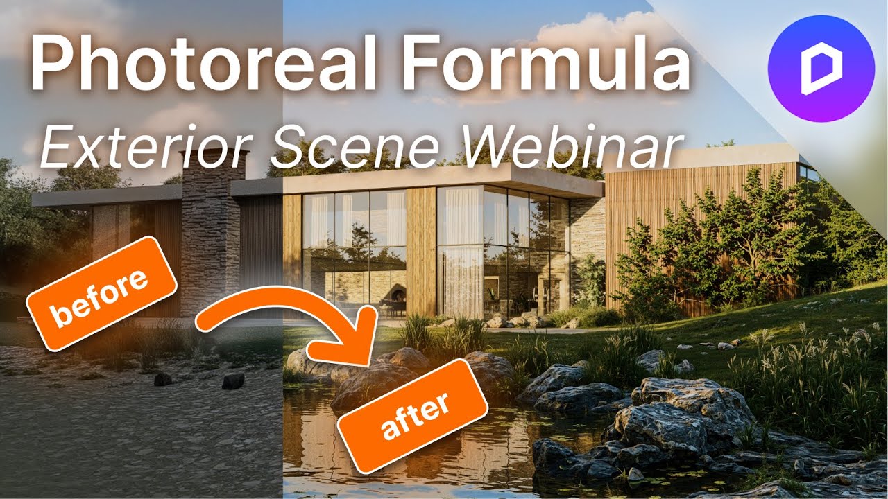 Improve Your Exterior Renderings in 3 Steps! D5 Render Webinar ...