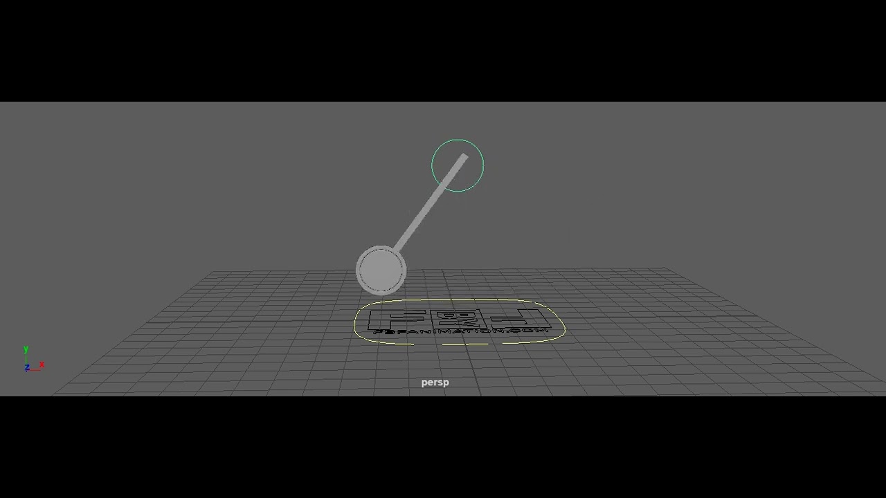 Pendulum  - Principles of Animation in Maya עקרונות האנימציה- מטוטלת