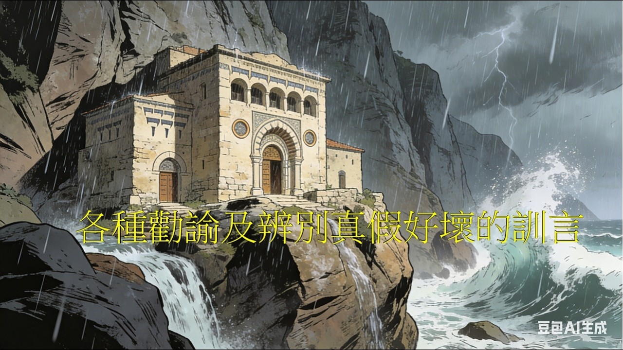 耶穌公開傳教首年(22)-各種勸諭及辨別真假好壞的訓言(瑪7:1-29)(廣東話)#AI生成