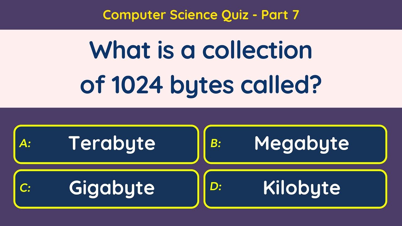 Computer Science Quiz – Part 7/10 | General IT Quiz – Basic Concepts of ...