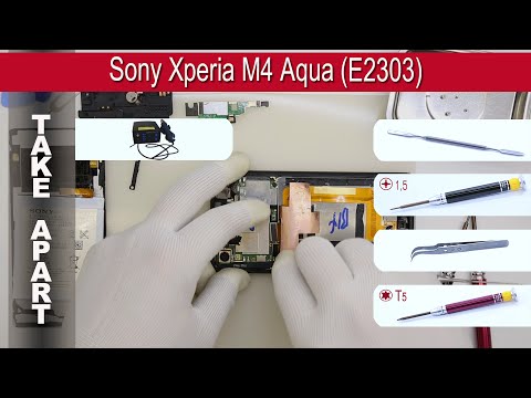 How To Disassemble 📱 Sony Xperia M4 Aqua (E2303, E2333) Take Apart Tutorial