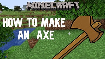 Minecraft | How To Make A Wooden Axe In Survival Mode| PSGamerz
