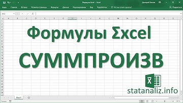 2  Функция Excel СУММПРОИЗВ