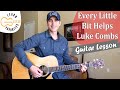 Every Little Bit Helps Luke Combs Guitar Lesson Tutorial mp3