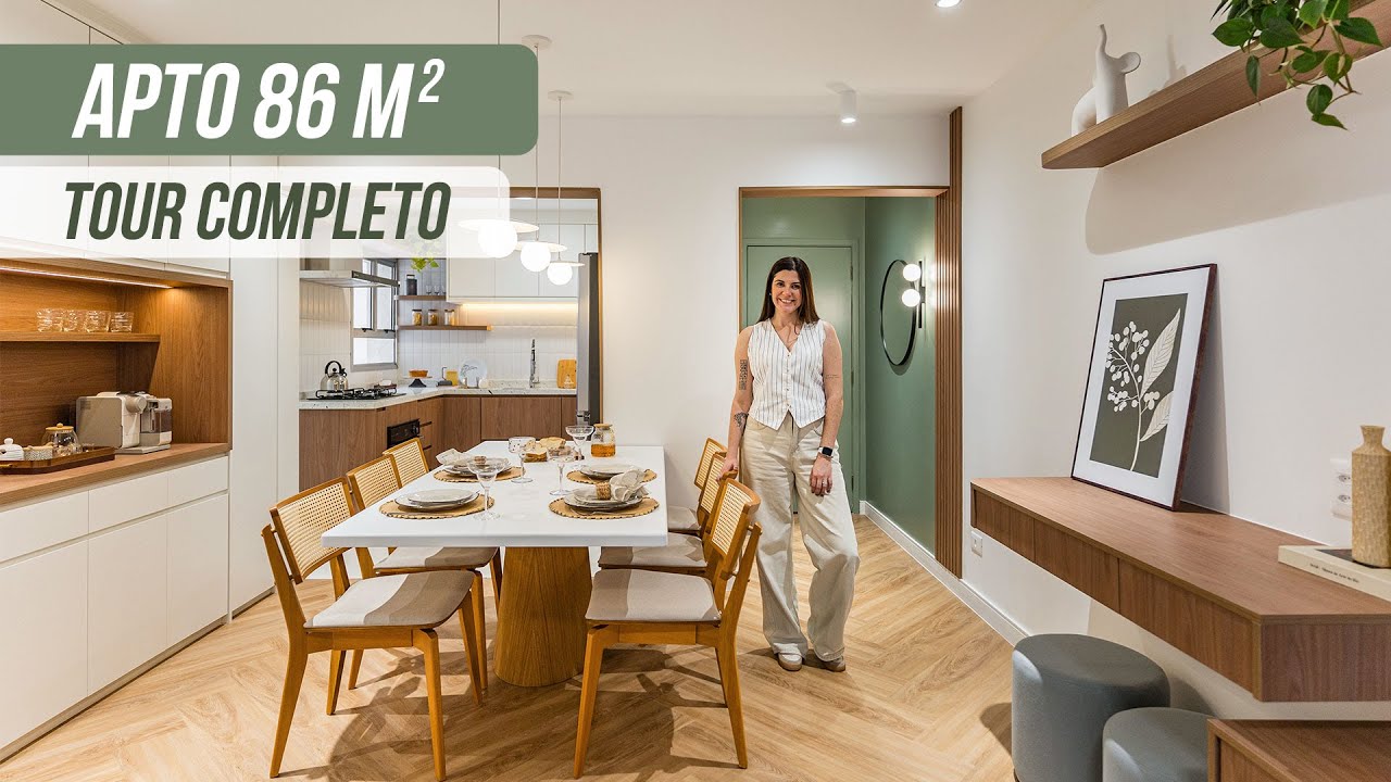 TOUR APARTAMENTO DE 86m² | Do Antigo ao Moderno: Renovação de um Apto de 40 Anos