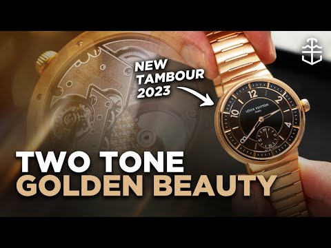 The new Louis Vuitton Tambour shines brightest in gold