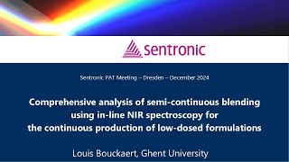 Sentronic PAT Meeting 2024 - Talk by Louis Bouckaert