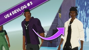 So it looks like an anime game now! (Indie Devlog #3) #gamedev #vroid #ue4 #arpg