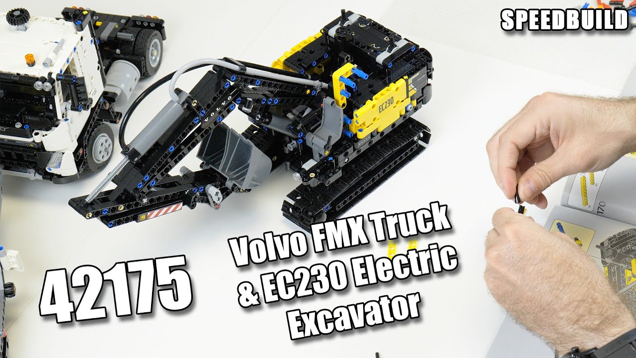 LEGO 42175 Speedbuild | LEGO Volvo FMX Truck & EC230 Electric