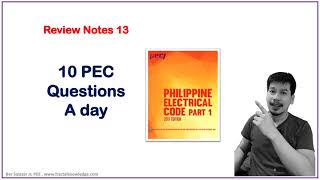 Master Electrician Review Notes 13 - PEC 2017 Questions Part 1 screenshot 3