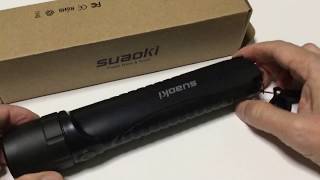 suaoki 4WAY仕様高輝度防水LED懐中電灯　USB充電式　10000mAh