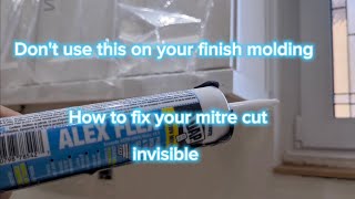 How to fix mitre gaps and pin holes from your finish molding How to fix mitre gaps and pin holes from your finish molding