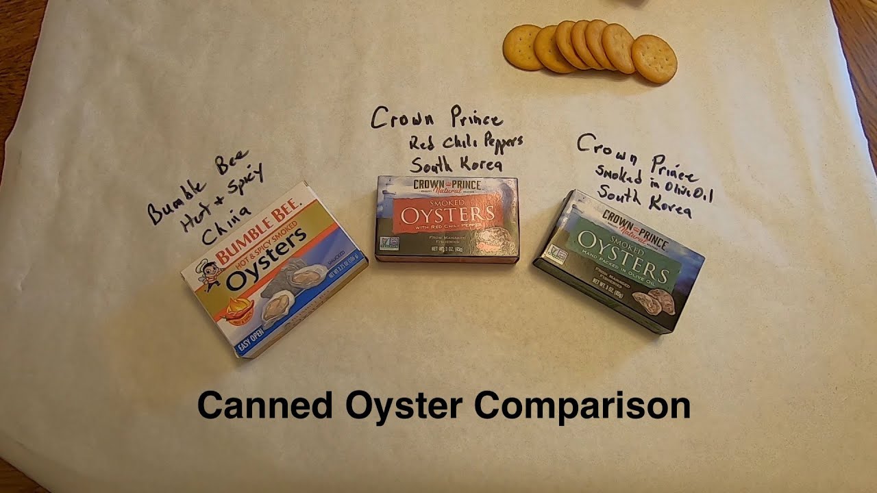 Canned Oyster Comparison