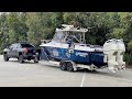 Insane 700hp twin 350 suzuki outboards on a camcraft formula trailer boata must see