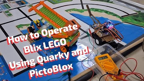 Quarky(PictoBlox) Operating Blix, cheaper alternate of lego mindstorms @STEMpedia @blixrobotix628