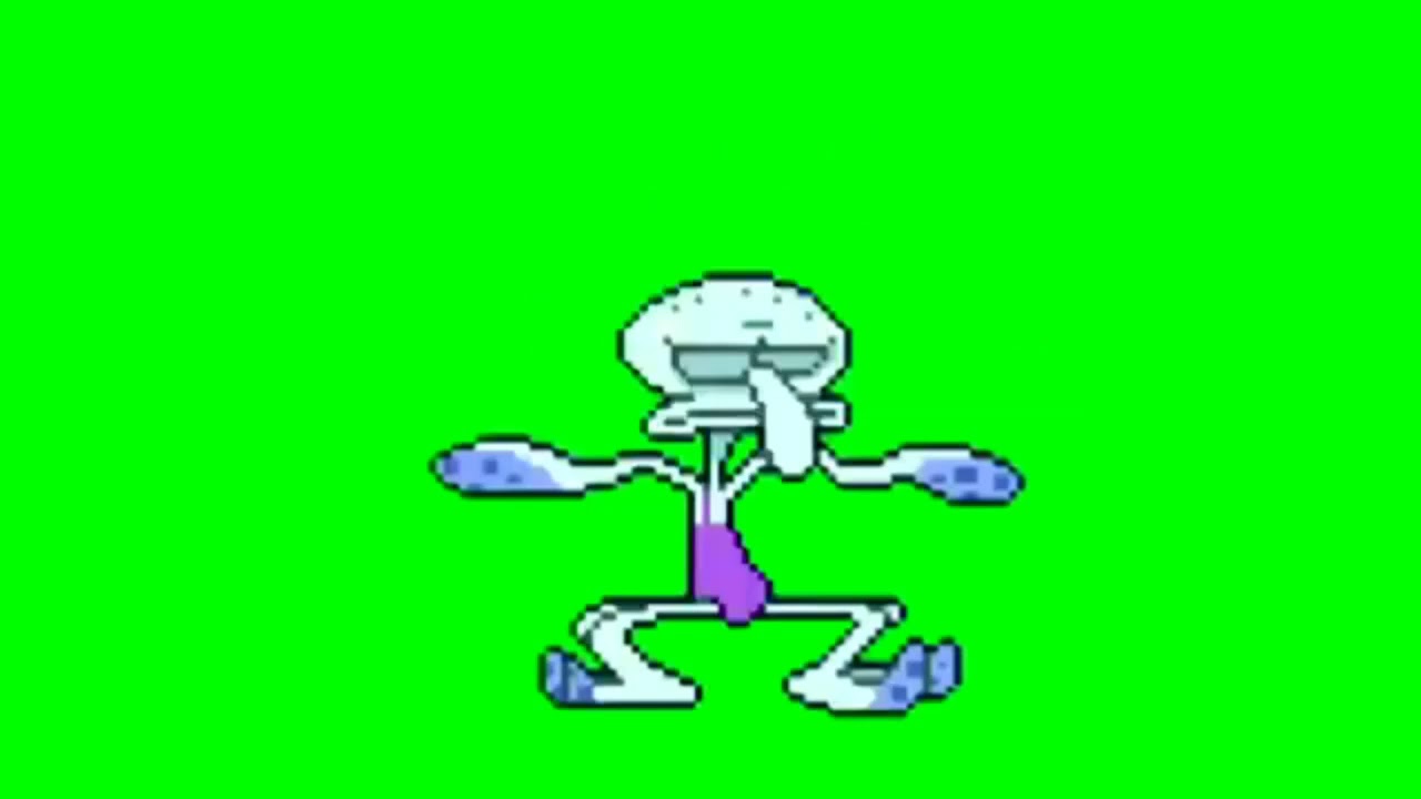 Animasi Squidward - Dance Crazy Green screen #3 - YouTube.