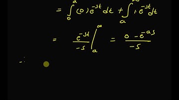 shifted Unit step function: Laplace transform