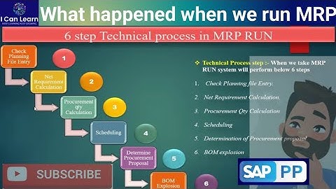 What happened when we run MRP | 6 steps in SAP MRP run