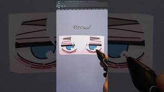 Anime Eyes Stare... 🥲 #digitalart #shorts #drawing #art #digitaldrawing