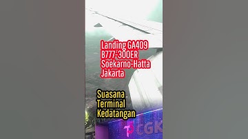 Pesawat Landing di Bandara Soekarno-Hatta Jakarta|Garuda GA409 Widebody Boeing 777 |17 Sep 2023