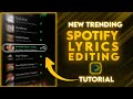 New trending  spotify playlist lyrics editing alight motion  alight motion tutorial tamil