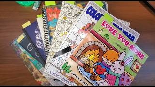 March 2026 Completed pages | Adult Coloring