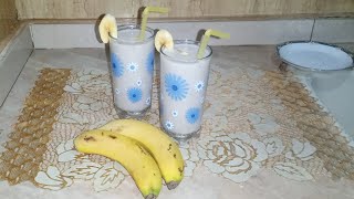 طريقة عمل عصير الموز باللبن بطريقة جميلة