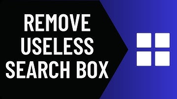 How to Remove Windows 11 Search Bar From Taskbar - Customize Search Box (Full Guide)