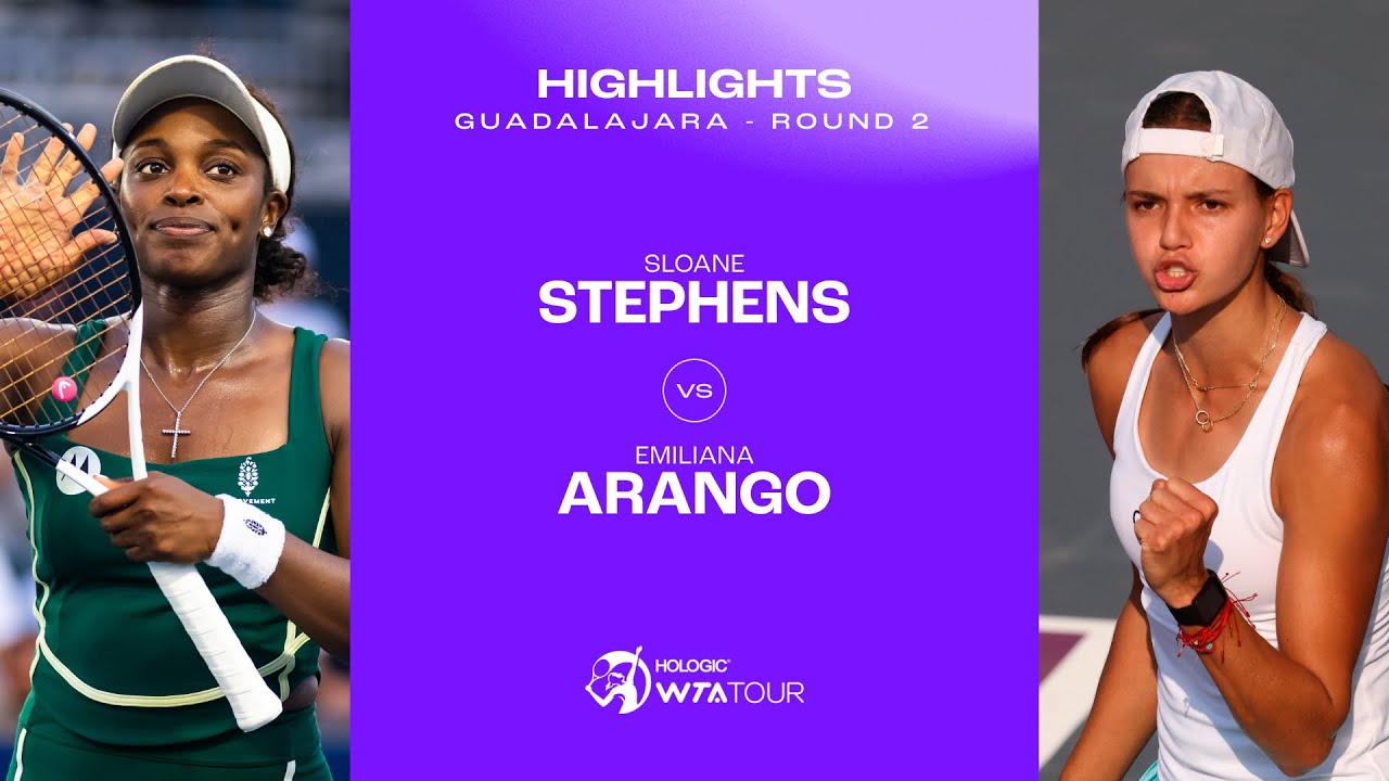 Emiliana Arango vs. Sloane Stephens | 2023 Guadalajara Round 2 | WTA Match Highlights