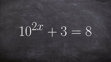 Learn how to solve an equation by taking the log on both sides
