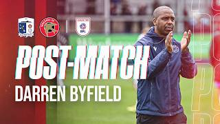 Post-match: Darren Byfield shares his thoughts after victory in Barrow