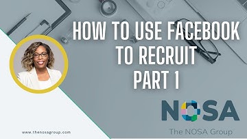 Using Facebook for Recruitment - Part 1 | Staffing Agency