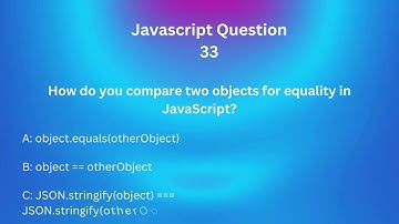 JavaScript Interview Mastery: 50 Questions and Answers for Tech Interviews! 33