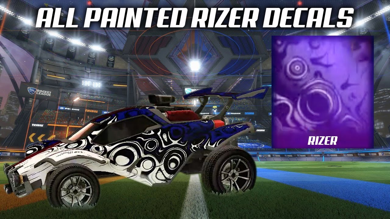All Painted Rizer Black Market Decal (NEW) Rocket League Showcase YouTube