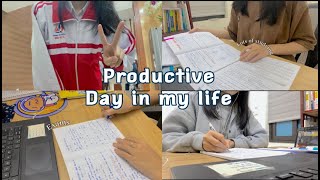 🌻Productive daily vlog ♡: days in my life (with exams), lots of studying