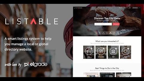 LISTABLE – A Friendly Directory WordPress Theme+Download
