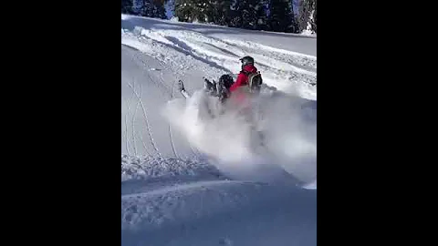 Funny Snowmobile Fail #shorts