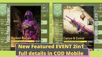 NEW FEATURED EVENT BLACKOUT MAYHEM AND CAPTURE & CONTROL - BOTH EVENTS | FULL GUIDE IN HINDI |CODM