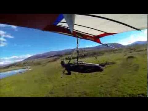 Hang glider electric motor harness water swoop - YouTube