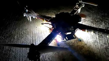 Quadcopter 450 cc3d night flight test (part 1)