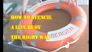 How to stencil a Lifebuoy