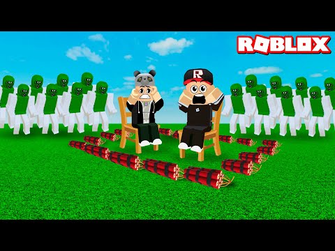 Zombiler İçin Tuzak Hazırladık ve Onları Bekledik!! - Panda ile Roblox Build to Survive Island