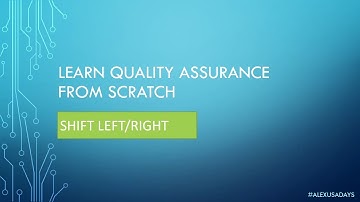 Manual QA: Testing for Beginners - Shift Left and Shift Right - Part 8