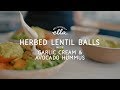 Herbed Lentil Balls & Avocado Hummus | Deliciously Ella | Vegan