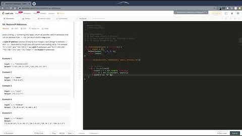 [Javascript] Backtracking + String Template - #93. Restore IP Addresses