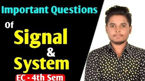 Signal and system important questions //EC-4th semester