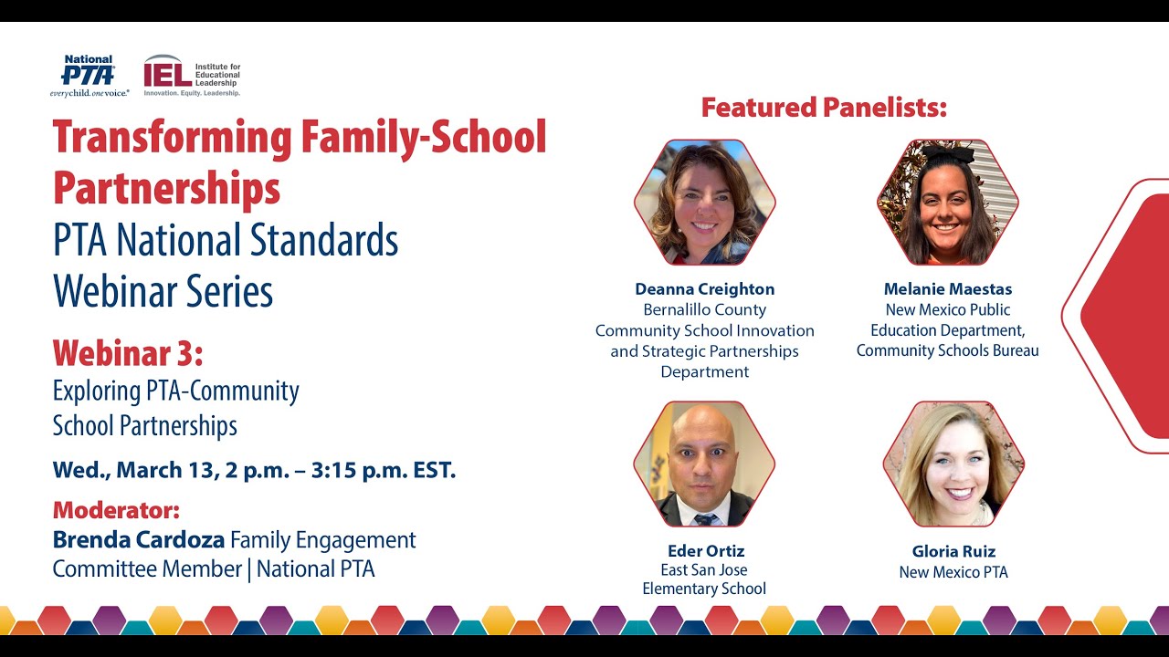 Webinar 3: Exploring PTA-Community School Partnerships