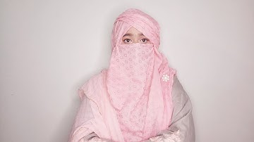 Summer Friendly Parties Lawn Hijab With Niqab Style By Wajeeha Fatima