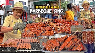 89Years Old Lolo 'BARBECUE KING' ng Navotas! | Ang 'HARI ng PINOY BBQ' sa KANTO! Manila Street Food